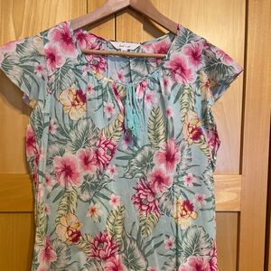 Floral Print Women's Top